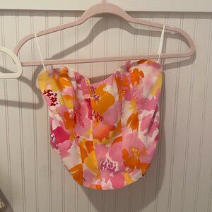 Revolve colorful floral corset